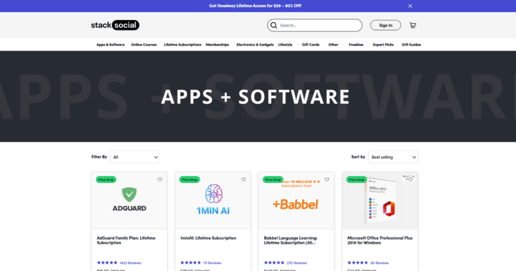 appsumo alternatives stacksocial