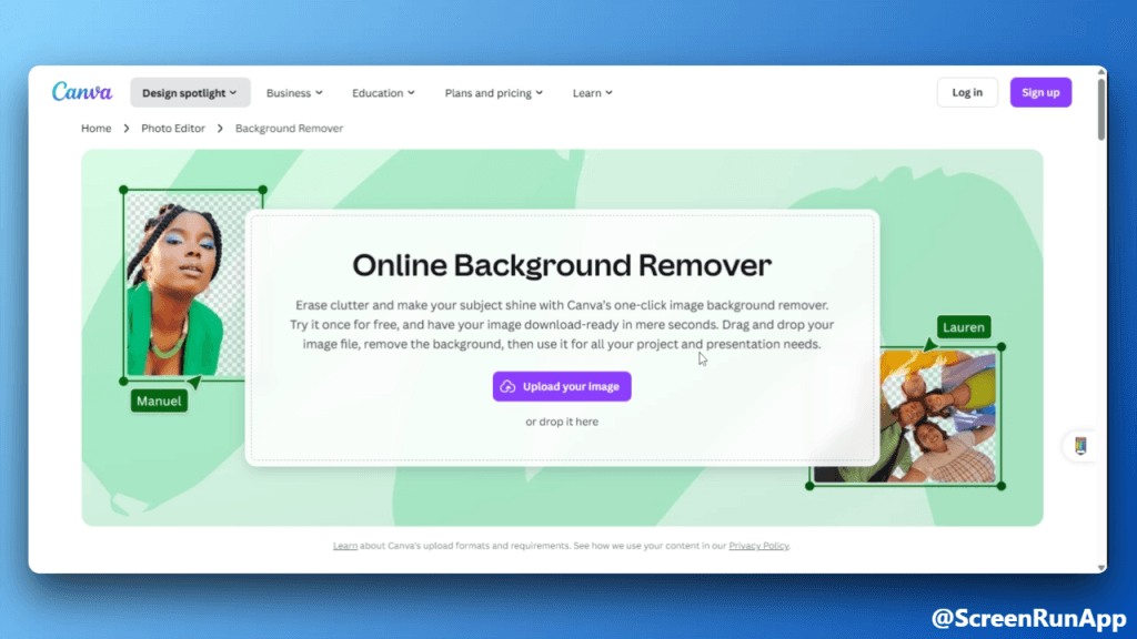 Remove background with canva pro